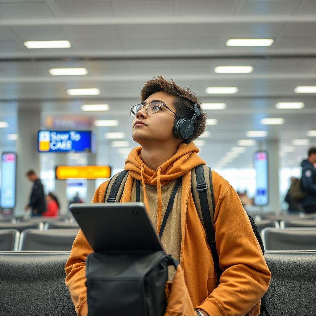 {"prompt":"university student waiting for flights","originalPrompt":"university student waiting for flights","width":1024,"height":1024,"seed":42,"model":"flux","enhance":false,"nologo":true,"negative_prompt":"worst quality, blurry","nofeed":false,"safe":false,"quality":"medium","image":null,"isMature":false,"isChild":false}